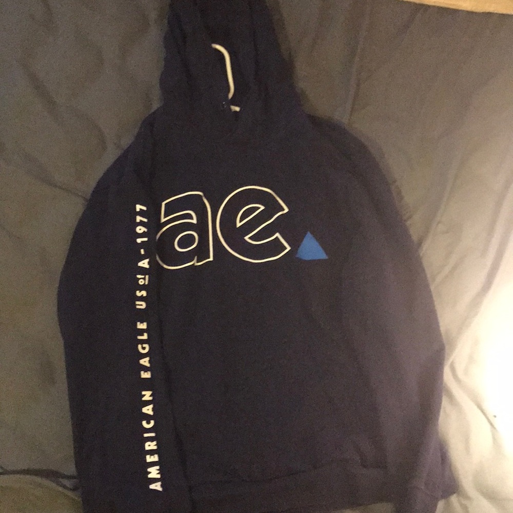 Navy blue american eagle hoodie